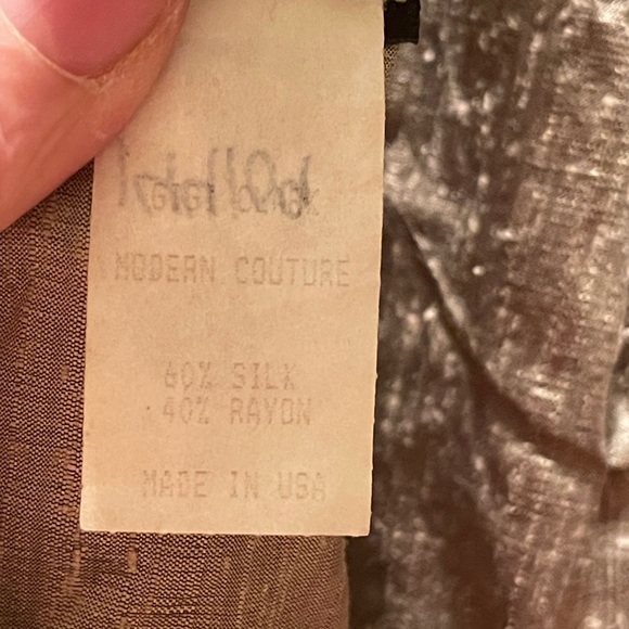 VINTAGE GORGEOUS BEADED GOLDEN BUSTIER TOP - Picture 12 of 14